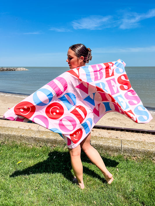 Lateral Gig | Good Vibes Quick-dry Beach Towel